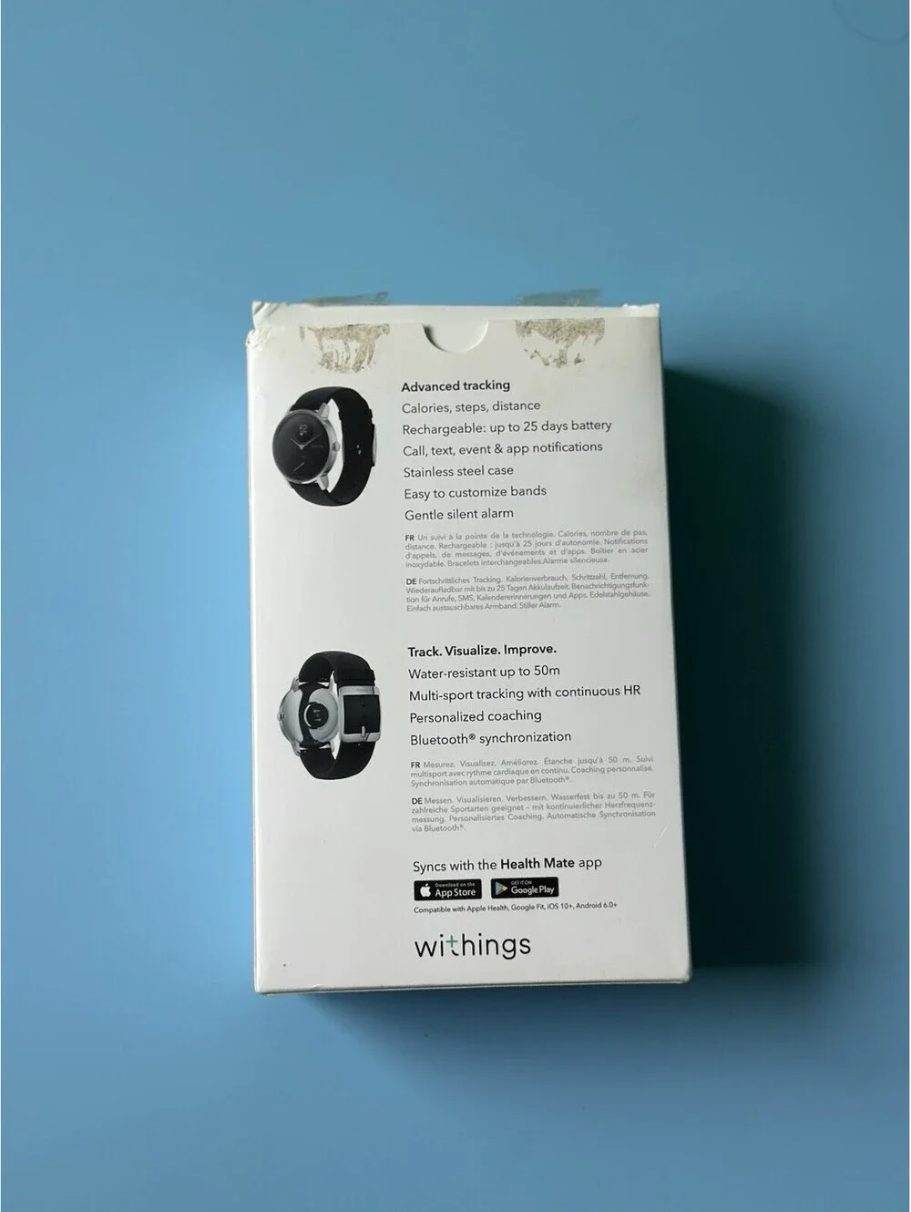 Withings Steel HR Hybrid Smartwatch - Used With Box, Excellent Condition